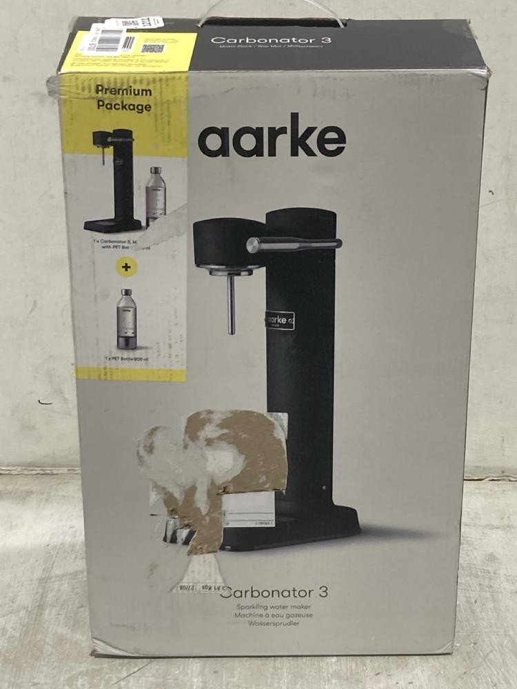 Lot 1211  
            Chesterfield SR44 - Parcel Delivery Only 

                
AARKE CARBONATOR 3 MATTE BLACK WATER DISPENSER (LOCATION: C6)