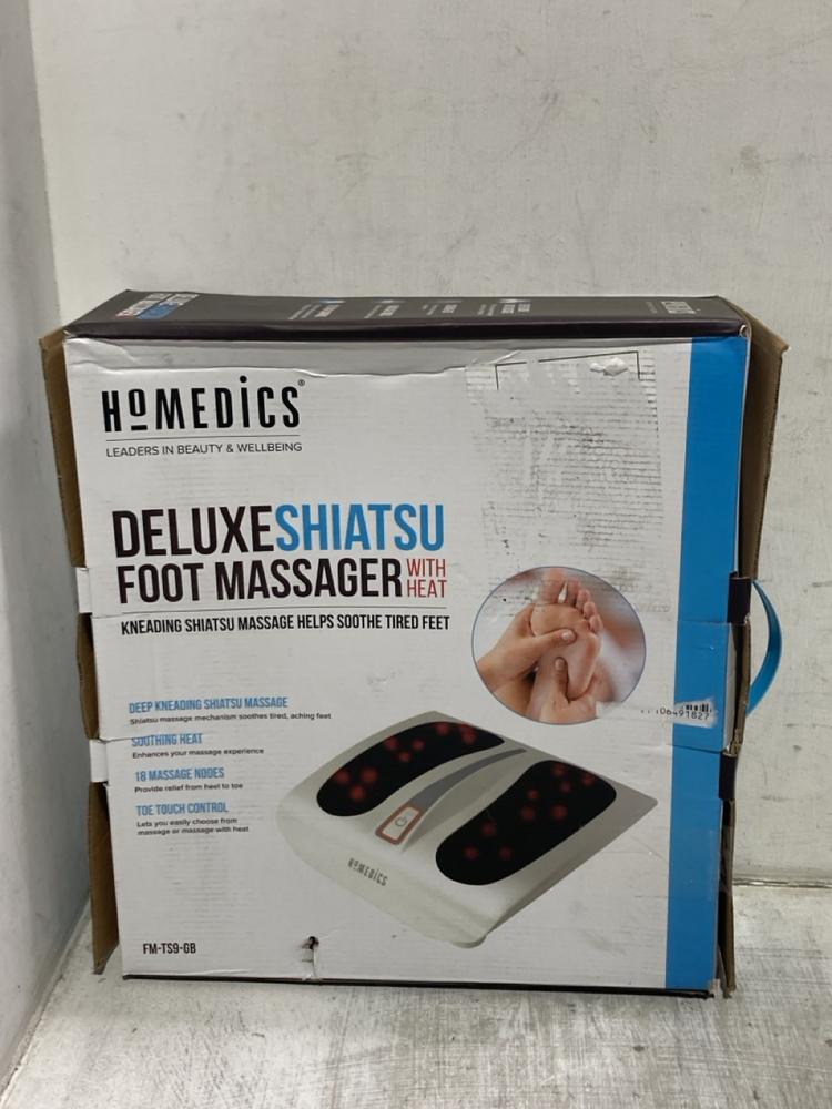 Lot 1225  
            Chesterfield SR44 - Parcel Delivery Only 

                
HOMEDICS FOOT MASSAGER WITH HEAT (LOCATION: C6)