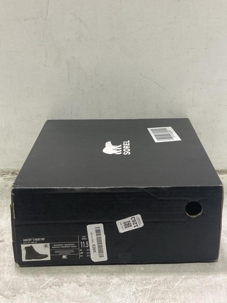 Lot 1263  
            Chesterfield SR44 - Parcel Delivery Only 

                
SORELL ANKENY II BOOT WP IN JET BLACK SIZE 10.5 UK (LOCATION: C8)