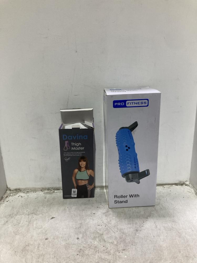 Lot 1280  
            Chesterfield SR44 - Parcel Delivery Only 

                
2 X ASSORTED ITEMS TO INCLUDE DAVINA THIGH MASTER (LOCATION: F6)