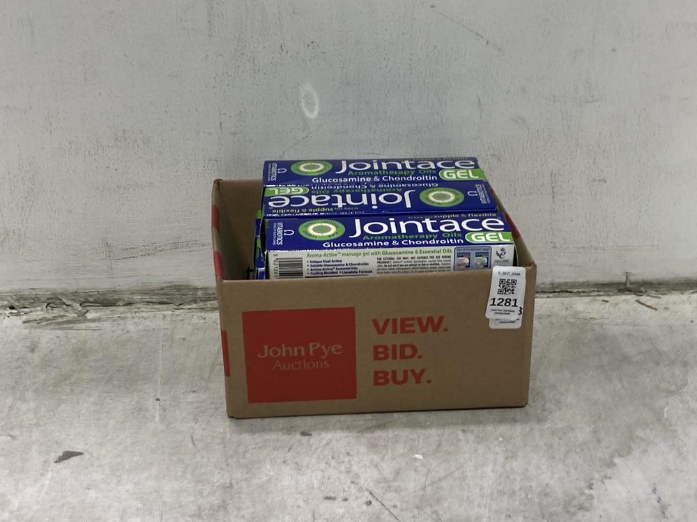Lot 1281  
            Chesterfield SR44 - Parcel Delivery Only 

                
10 X JOINTACE GELS 75ML (LOCATION: C8)