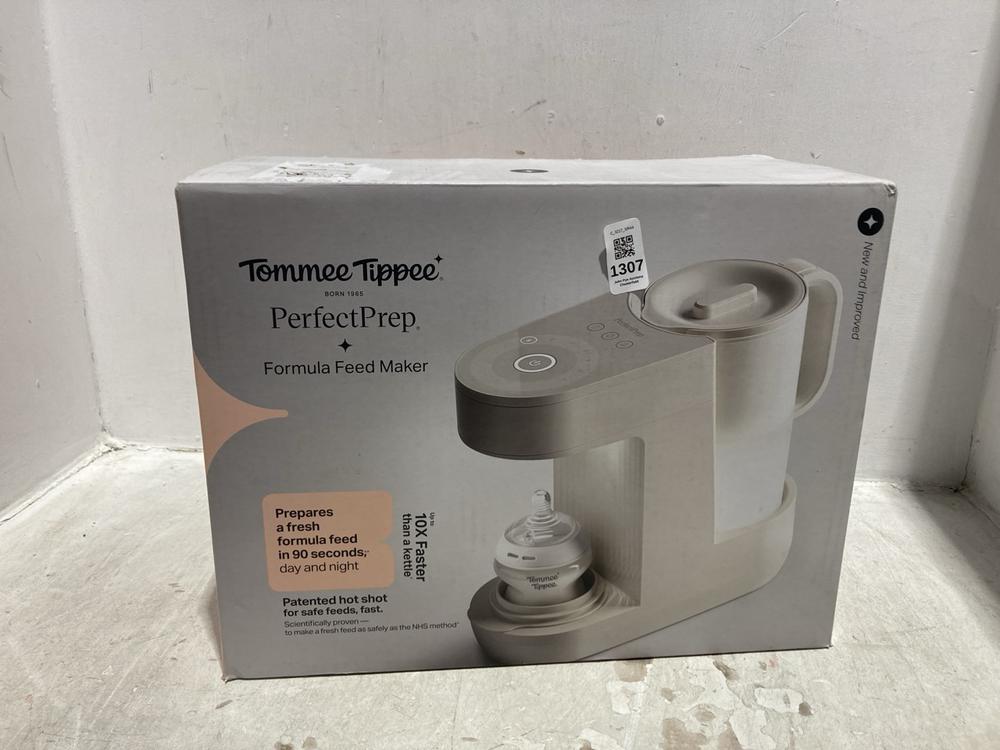 Lot 1307  
            Chesterfield SR44 - Parcel Delivery Only 

                
TOMMEE TIPPEE PERFECT PREP FORMULA FEED MAKER (LOCATION: B1)