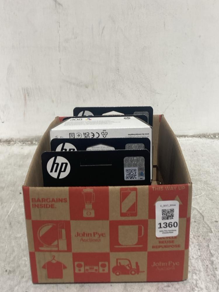 Lot 1360  
            Chesterfield SR44 - Parcel Delivery Only 

                
BOX OF 6 X HP 308 PRINTER INK REPLACEMENT CARTRIDGES (LOCATION: B2)