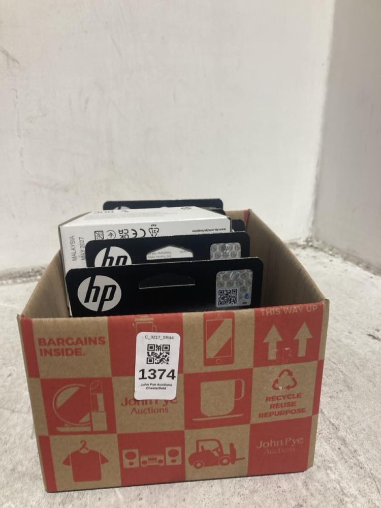 Lot 1374  
            Chesterfield SR44 - Parcel Delivery Only 

                
BOX OF 6 X HP 308 PRINTER INK REPLACEMENT CARTRIDGES (LOCATION: B2)