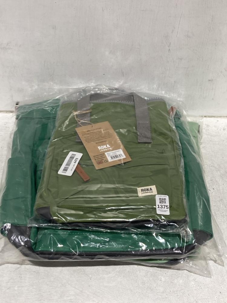 Lot 1375  
            Chesterfield SR44 - Parcel Delivery Only 

                
3 X ASSORTED BAGS TO INCLUDE ROKA LONDON BAG (LOCATION: B2)