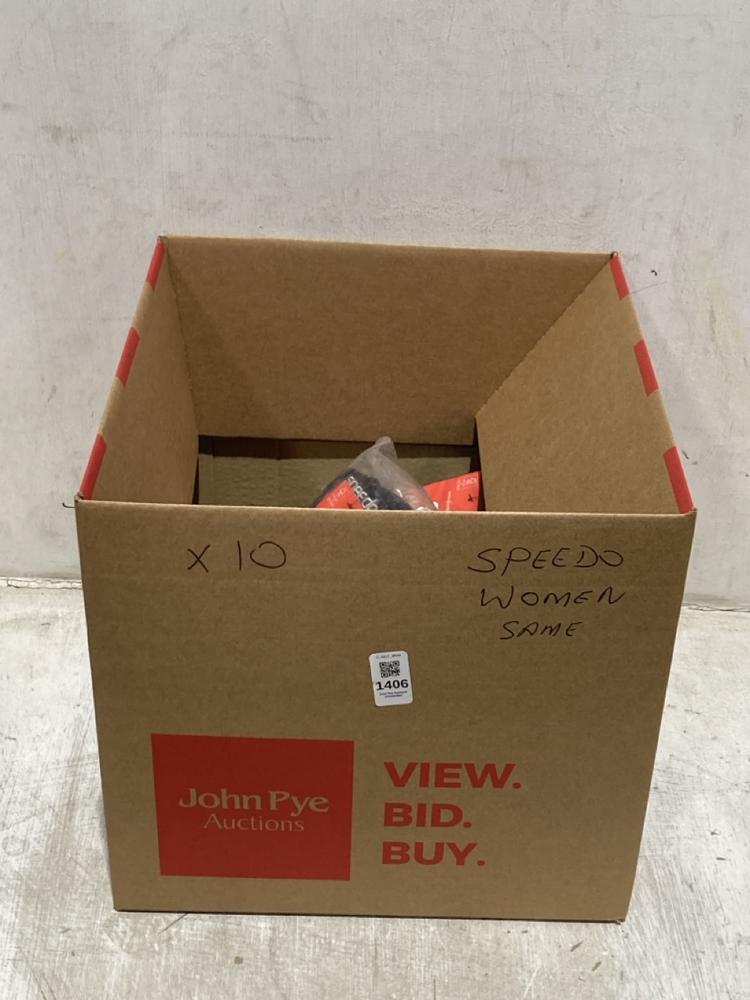 Lot 1406  
            Chesterfield SR44 - Parcel Delivery Only 

                
BOX OF ADULTS SPEEDO TO INCLUDE END + V BACK SWIMSUIT SIZE 12 (LOCATION: B4)