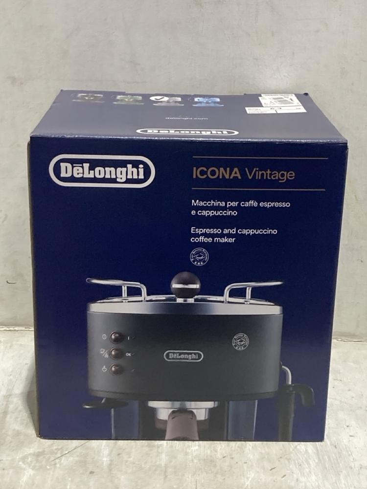 Lot 1428  
            Chesterfield SR44 - Parcel Delivery Only 

                
DELONGHI ICONA VINTAGE COFFEE MACHINE (LOCATION: B5)