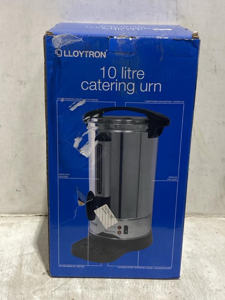 Lot 1430  
            Chesterfield SR44 - Parcel Delivery Only 

                
LLOYTRON 10L CATERING URN (LOCATION: B5)