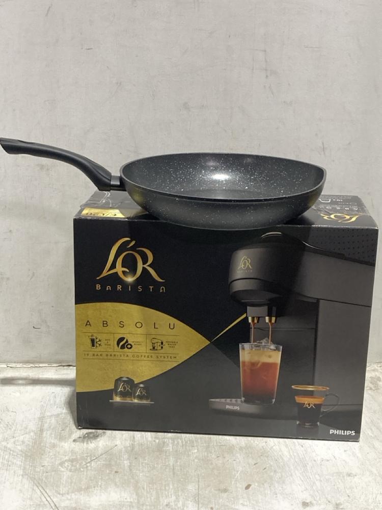 Lot 1441  
            Chesterfield SR44 - Parcel Delivery Only 

                
2 X ASSORTED ITEMS TO INCLUDE LOR BARISTA COFFEE MACHINE (LOCATION: B5)