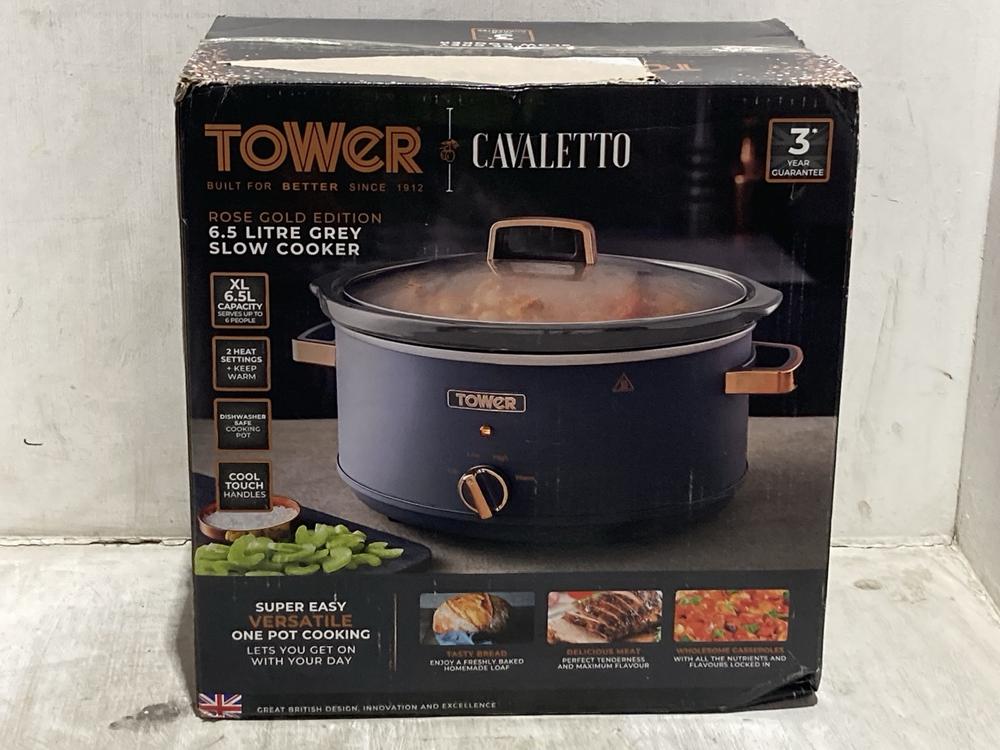 Lot 1443  
            Chesterfield SR44 - Parcel Delivery Only 

                
TOWER CAVALETTO 6.5L GREY SLOW COOKER (LOCATION: B5)