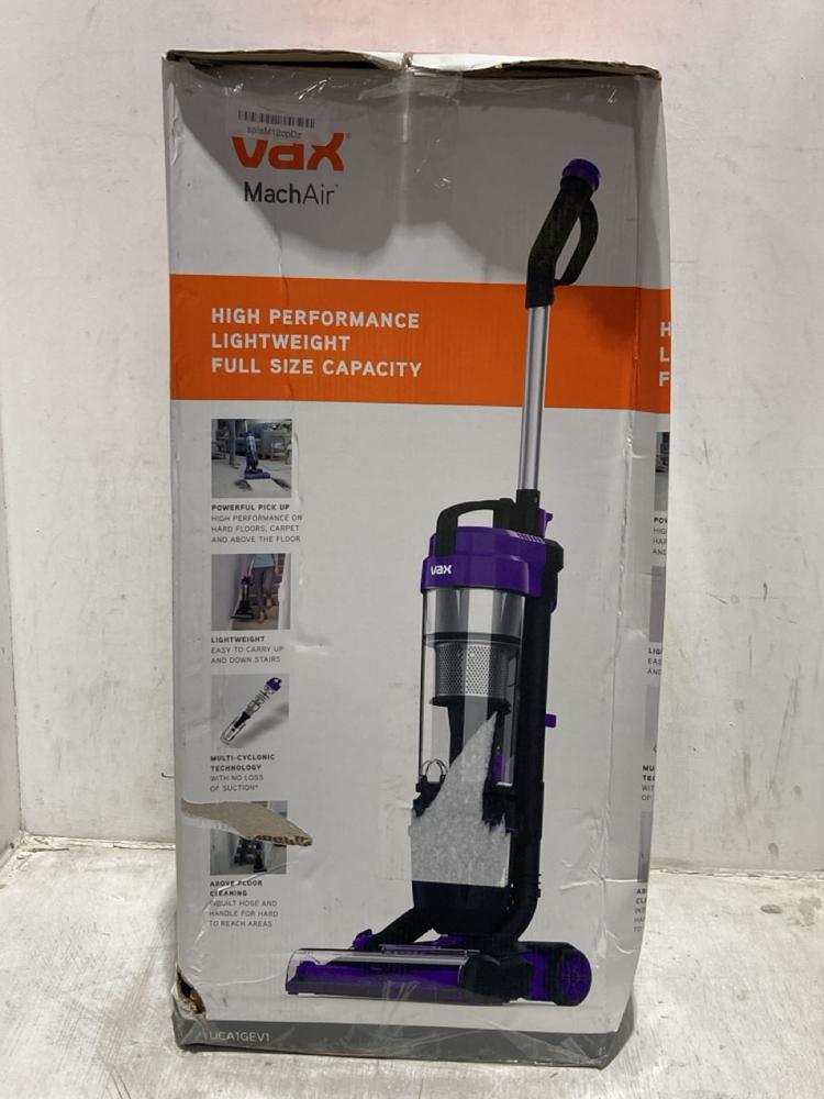 Lot 1446  
            Chesterfield SR44 - Parcel Delivery Only 

                
VAX MACH AIR VACUUM CLEANER (LOCATION: B5)