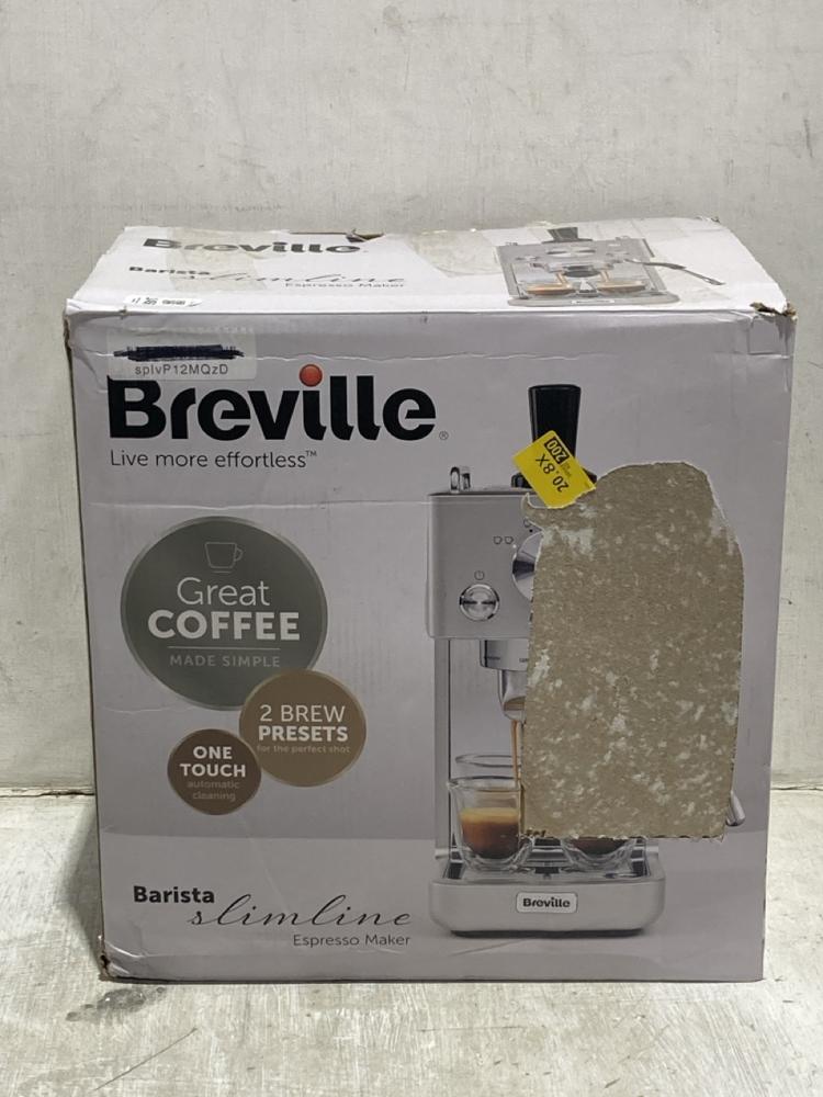 Lot 1456  
            Chesterfield SR44 - Parcel Delivery Only 

                
BREVILLE 2 BREW PRESET COFFEE MACHINE (LOCATION: B5)
