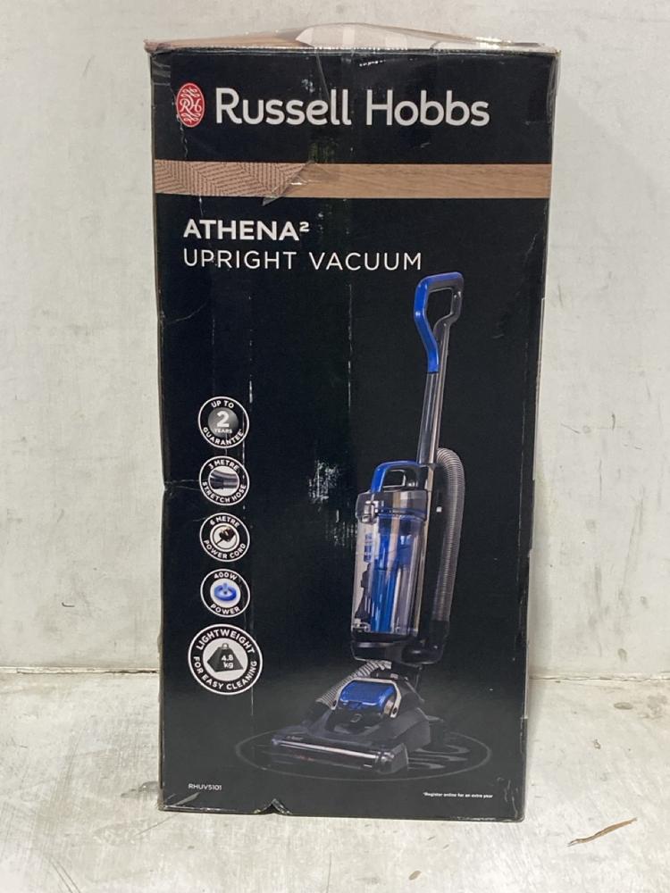 Lot 1479  
            Chesterfield SR44 - Parcel Delivery Only 

                
ATHENA UPRIGHT VACUUM CLEANER (LOCATION: B6)