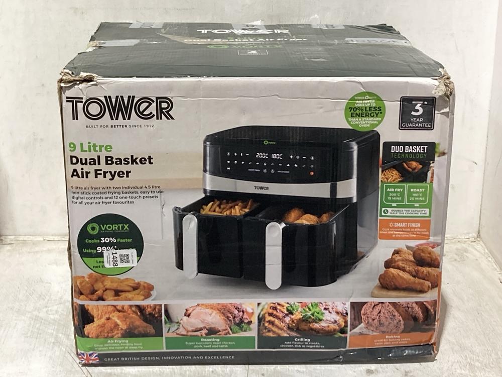 Lot 1488  
            Chesterfield SR44 - Parcel Delivery Only 

                
TOWER DUO BASKET AIR FRYER (LOCATION: B6)