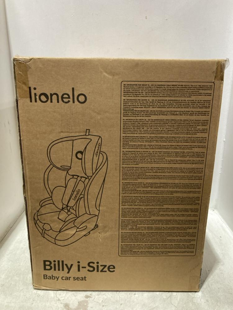 Lot 1516  
            Chesterfield SR44 - Parcel Delivery Only 

                
LIONELO BILLY I-SIZE CAR SEAT IN BLACK/GREY (LOCATION: B8)