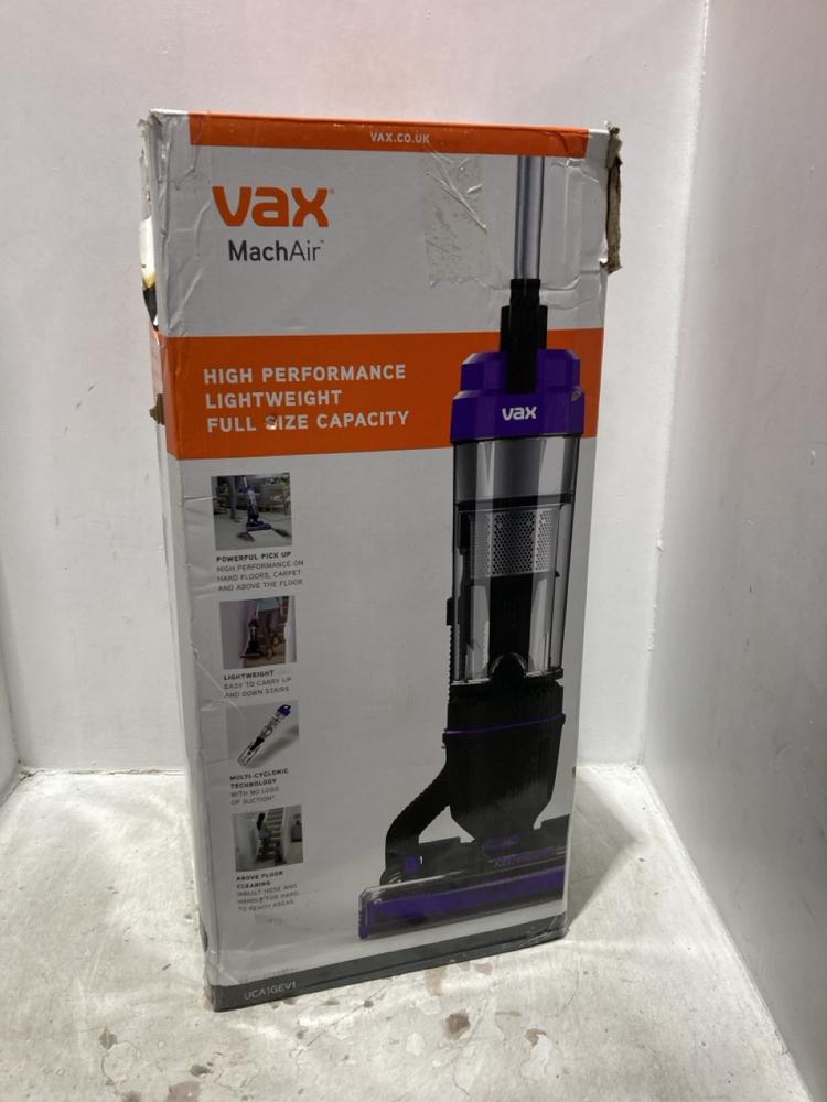 Lot 1523  
            Chesterfield SR44 - Parcel Delivery Only 

                
VAX MACH AIR UPRIGHT VACUUM CLEANER (LOCATION: B8)