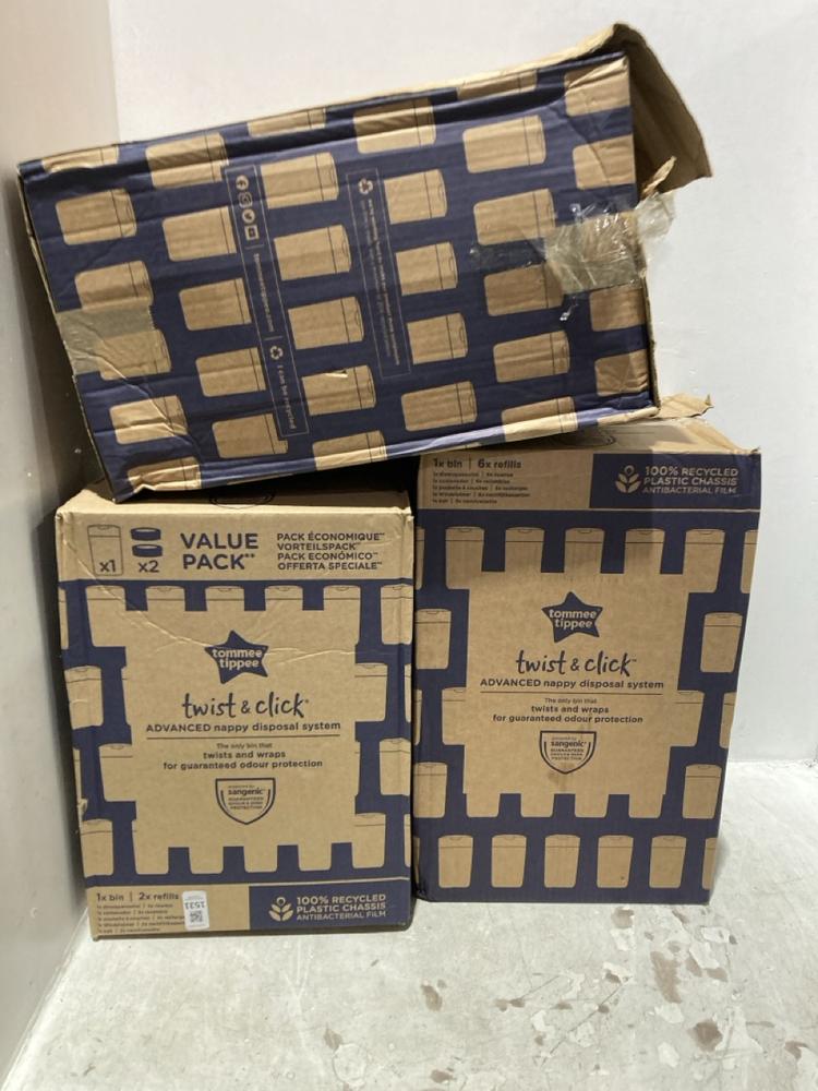 Lot 1531  
            Chesterfield SR44 - Parcel Delivery Only 

                
3 X ASSORTED TOMMEE TIPPEE ITEMS TO INCLUDE TOMMEE TIPPEE TWIST AND CLICK ADVANCE...