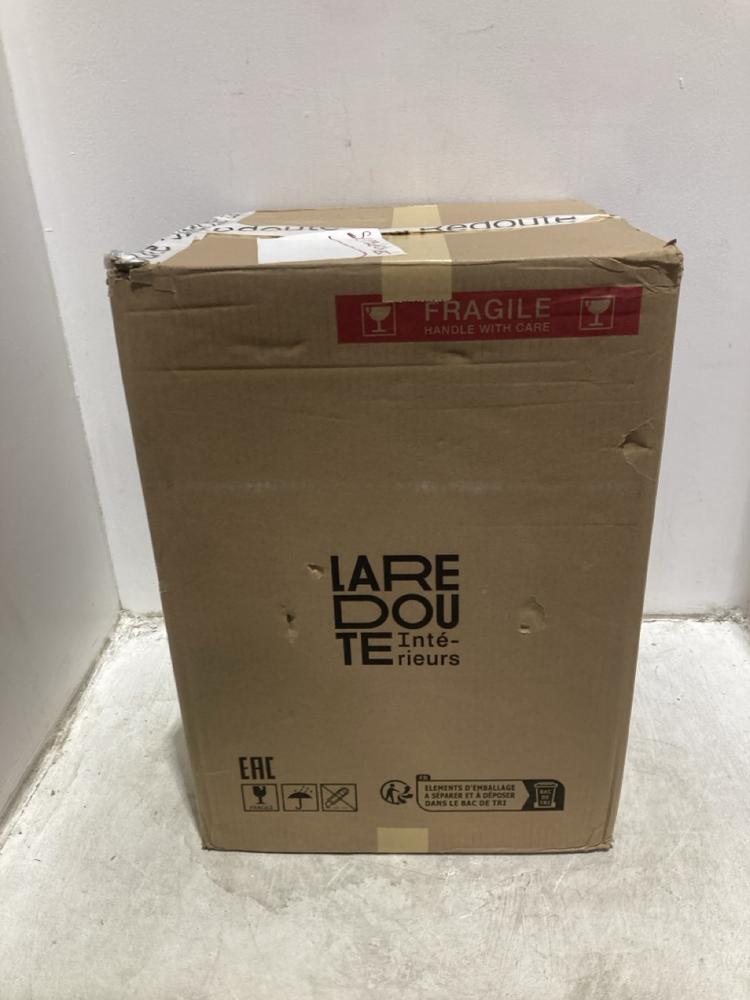 Lot 186  
            Chesterfield SR44 - Parcel Delivery Only 

                
LAREDOUTE CEILING LIGHT IN DARK ORANGE (LOCATION: A9)