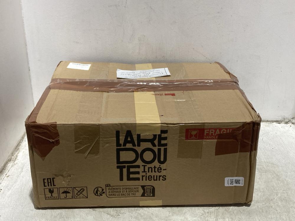 Lot 192  
            Chesterfield SR44 - Parcel Delivery Only 

                
LAREDOUTE TABLE LAMP IN DARK ORANGE (LOCATION: A9)