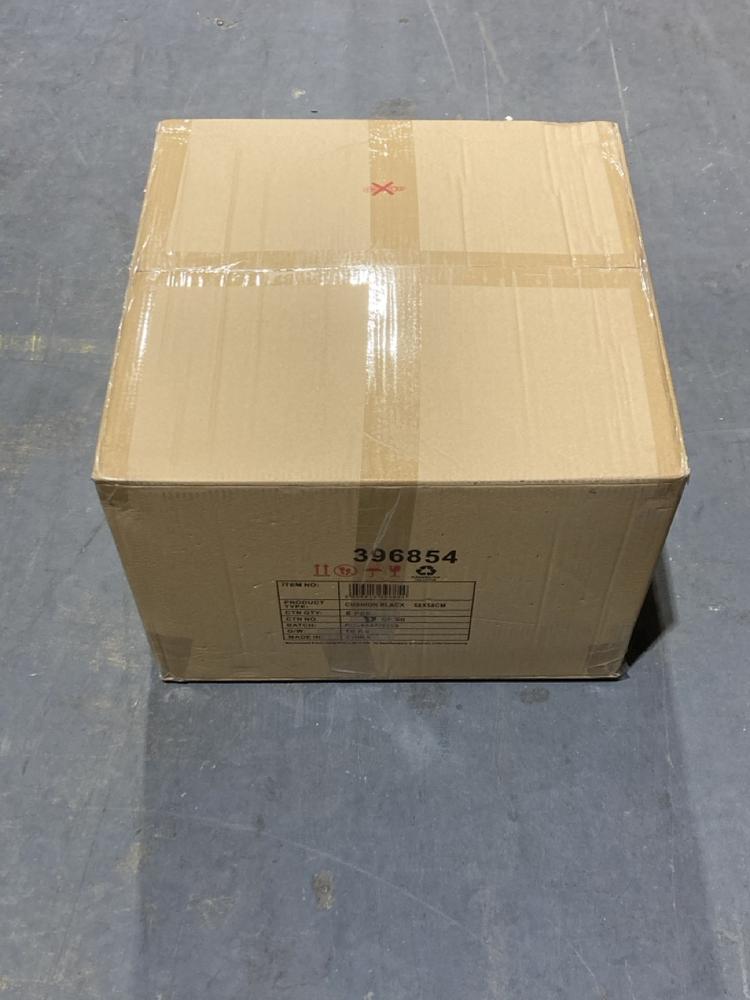 Lot 205  
            Chesterfield SR44 - Parcel Delivery Only 

                
6 X METO VELVET OXFORD CUSHION BLACK 580X580MM - ITEM NO. 396854 - ORIGINAL TOTAL...