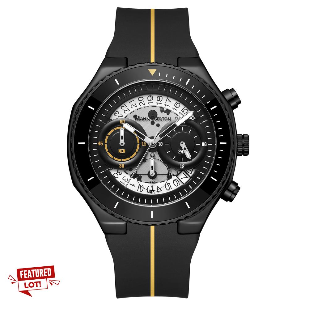 Lot 225  
            Chesterfield SR44 - Parcel Delivery Only 

                
MANN EGERTON LIMITED EDITION HAND ASSEMBLED RAPTOR WATCH IN BLACK / WHITE ORIGINA...