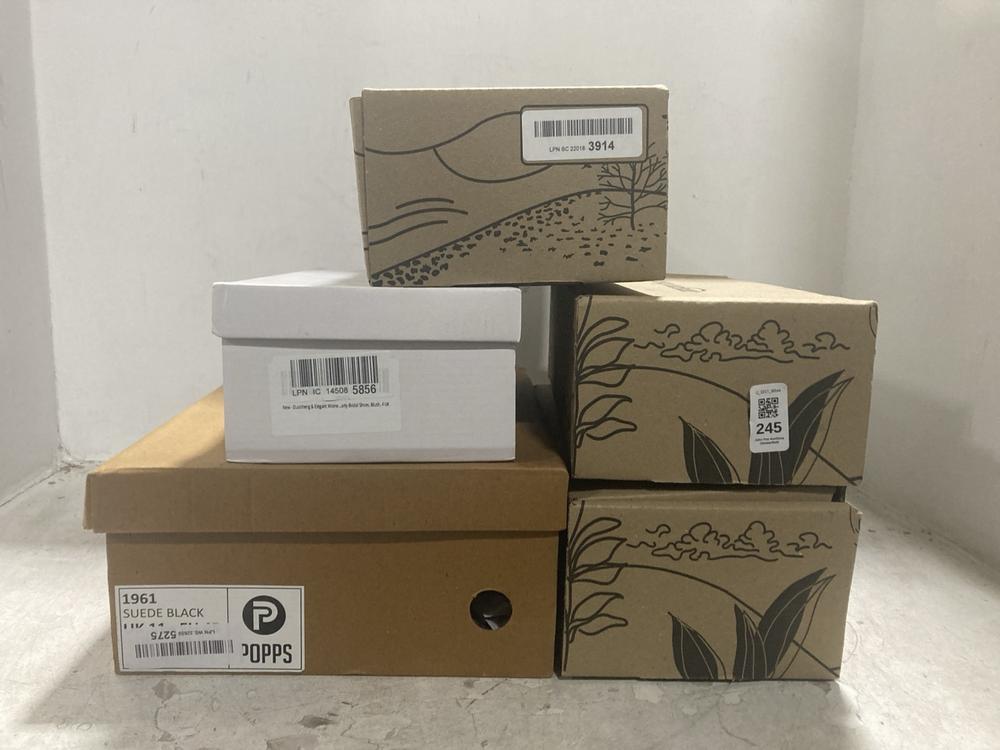 Lot 245  
            Chesterfield SR44 - Parcel Delivery Only 

                
5 X ASSORTED SHOES TO INCLUDE  BASIC HIGH HEELS IN RED (LOCATION: F1)