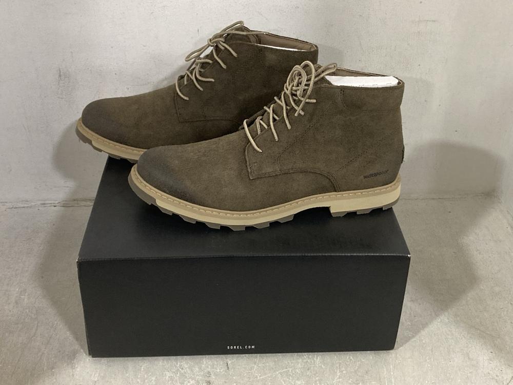 Lot 291  
            Chesterfield SR44 - Parcel Delivery Only 

                
SOREL MADSON II CHUKKA WP IN GREY SIZE 9.5 (LOCATION: F2)
