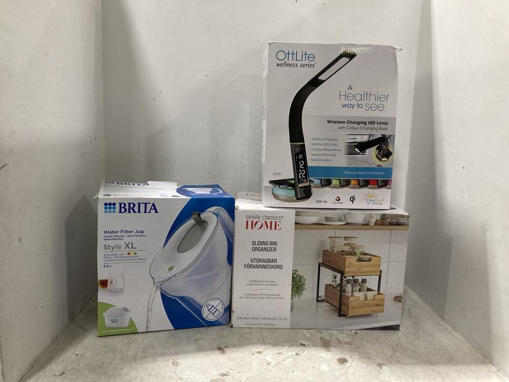 Lot 414  
            Chesterfield SR44 - Parcel Delivery Only 

                
3 X ASSORTED ITEMS TO INCLUDE SEVILLE CLASSICS SLIDING BIN ORGANISER (LOCATION: F5)