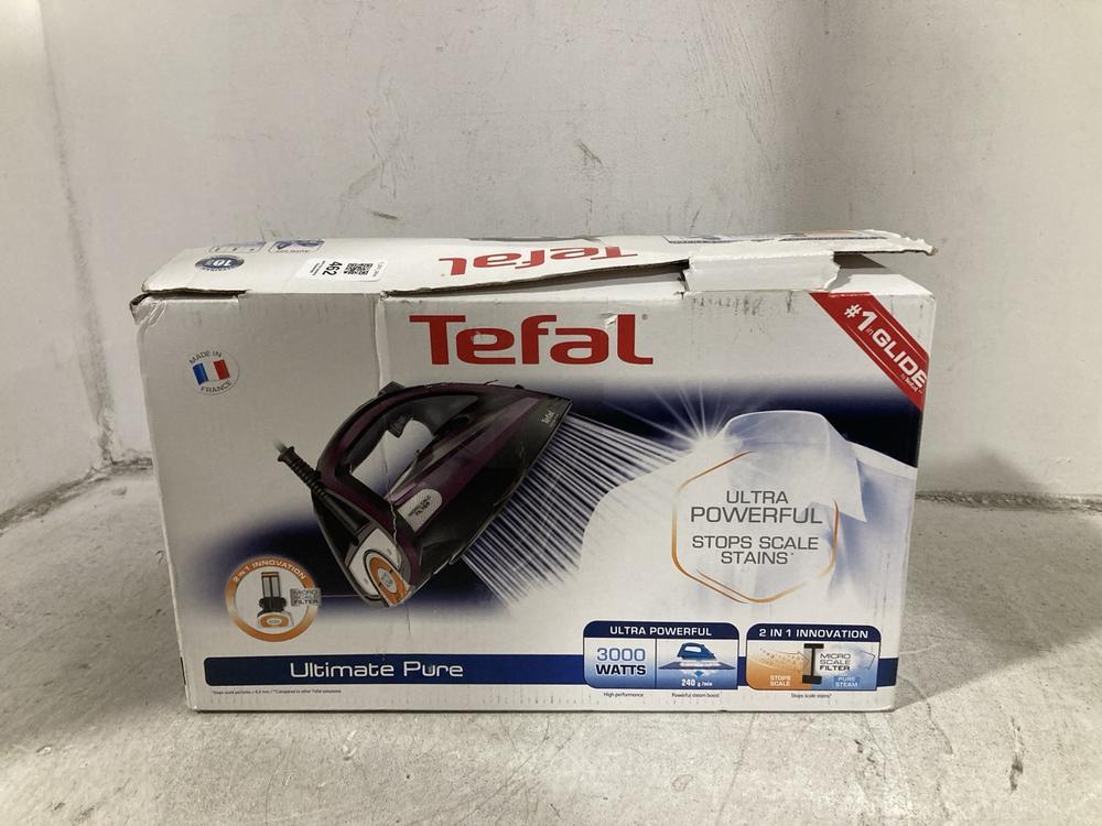 Lot 462  
            Chesterfield SR44 - Parcel Delivery Only 

                
TEFAL ULTIMATE PURE STEAM GENERATOR (LOCATION: F7)