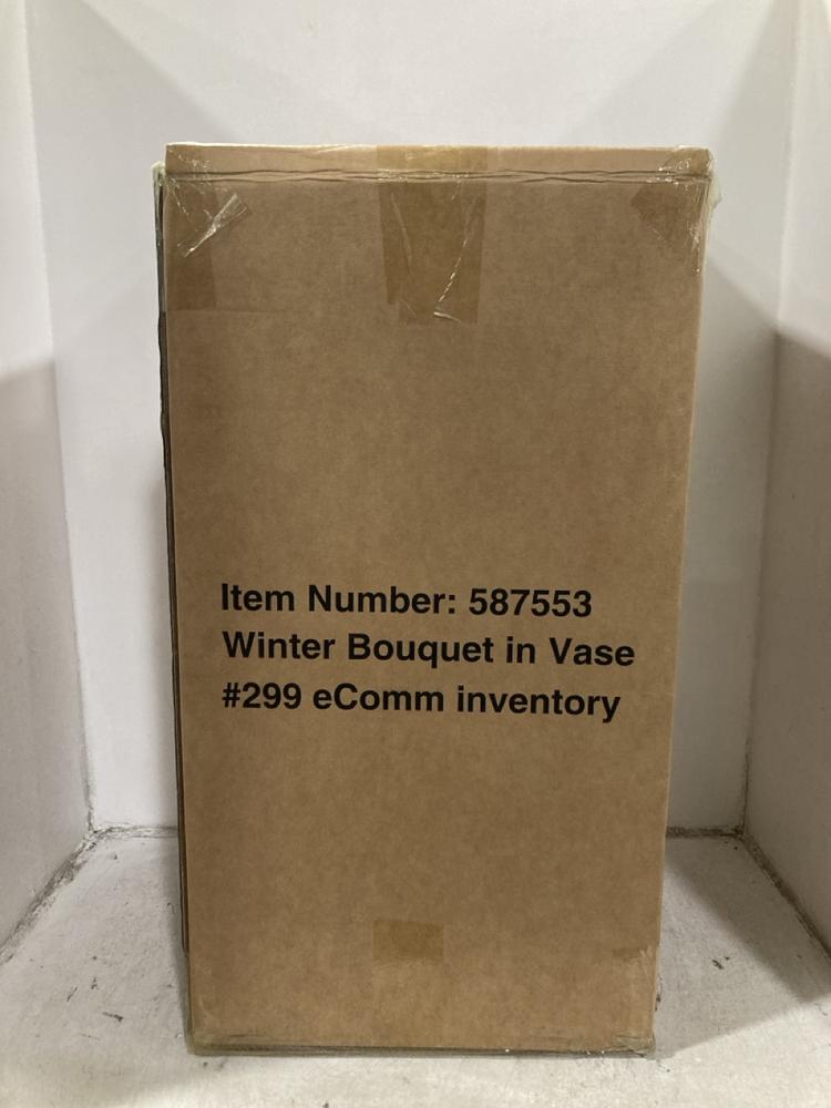 Lot 464  
            Chesterfield SR44 - Parcel Delivery Only 

                
WINTER BOUQUET IN VASE 587553 (LOCATION: F7)