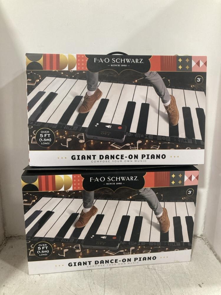 Lot 475  
            Chesterfield SR44 - Parcel Delivery Only 

                
2 X GIANT DANCE-ON PIANO COMPOSE YOUR OWN MUSIC (LOCATION: F7)