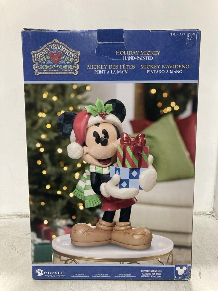 Lot 481  
            Chesterfield SR44 - Parcel Delivery Only 

                
DISNEY TRADITIONS HAND PAINTED MICKEY MOUSE (LOCATION: F8)