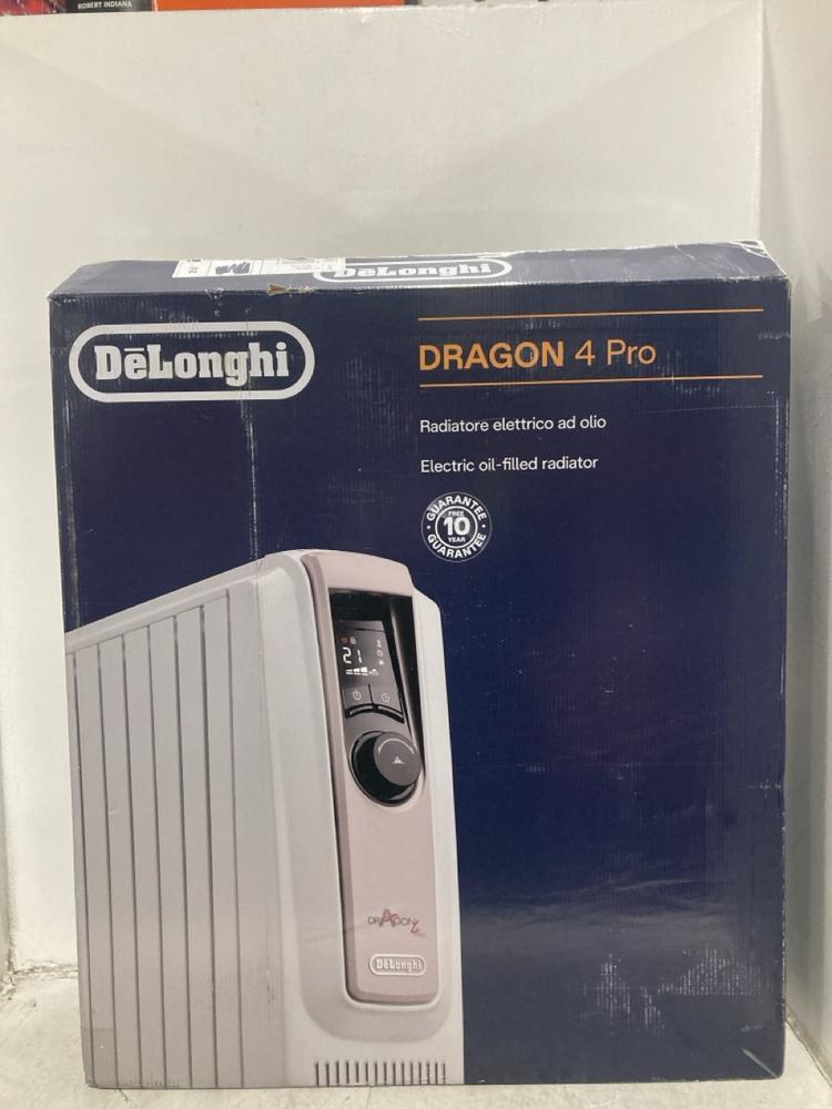 Lot 494  
            Chesterfield SR44 - Parcel Delivery Only 

                
DELONGHI DRAGON 4 PRO OIL FILLED ELECTRIC HEATER (LOCATION: F8)