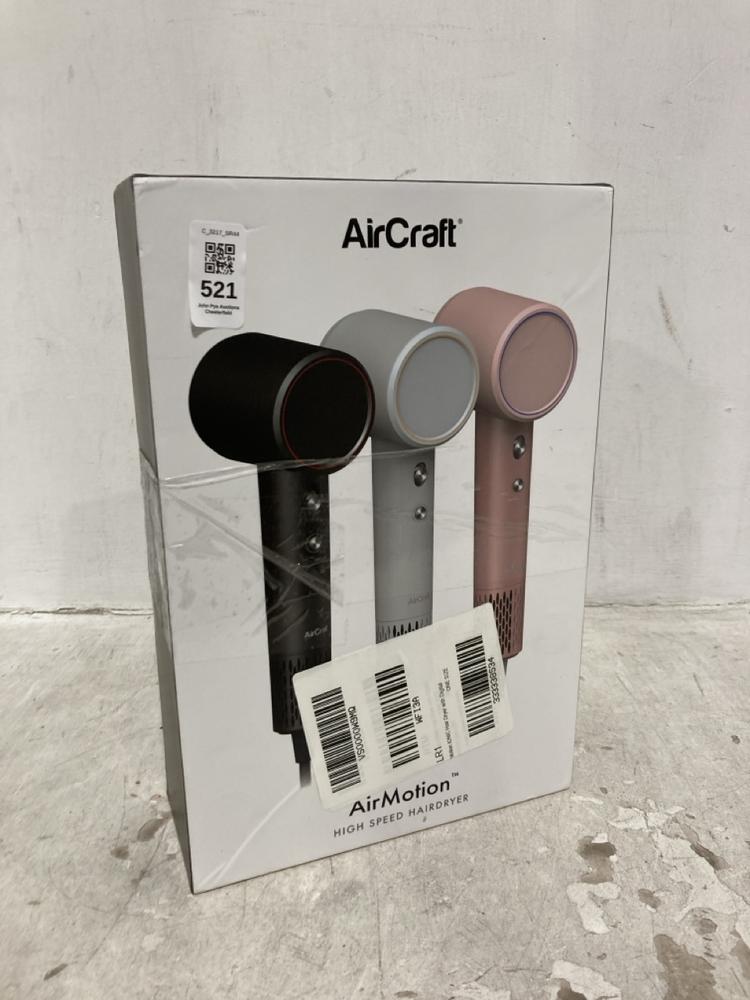 Lot 521  
            Chesterfield SR44 - Parcel Delivery Only 

                
AIRCRAFT MOTION IONIC HAIR DRYER (LOCATION: E1)