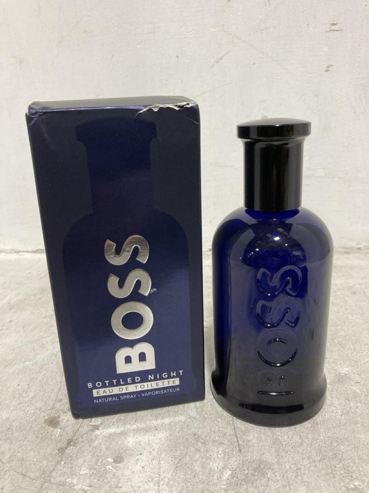 Lot 525  
            Chesterfield SR44 - Parcel Delivery Only 

                
BOSS BOTTLED NIGHT EAU DE TOILETTE 200ML (LOCATION: E1)