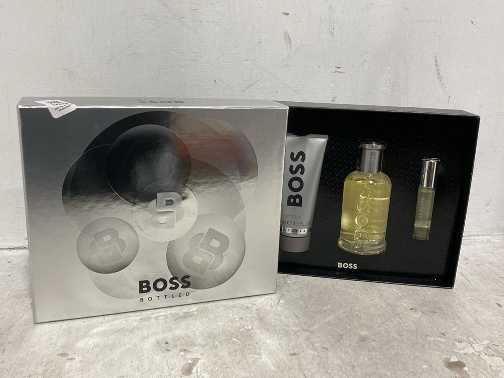 Lot 529  
            Chesterfield SR44 - Parcel Delivery Only 

                
BOSS BOTTLED 3 PIECE GIFT SET (LOCATION: E1)