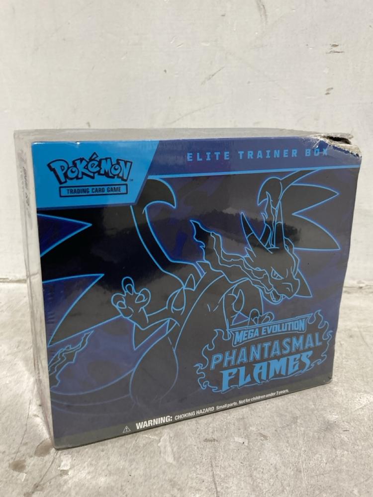 Lot 534  
            Chesterfield SR44 - Parcel Delivery Only 

                
POKEMON ELITE TRAINER BOX MEGA EVOLUTION PHANTASMAL FLAMES (LOCATION: E1)