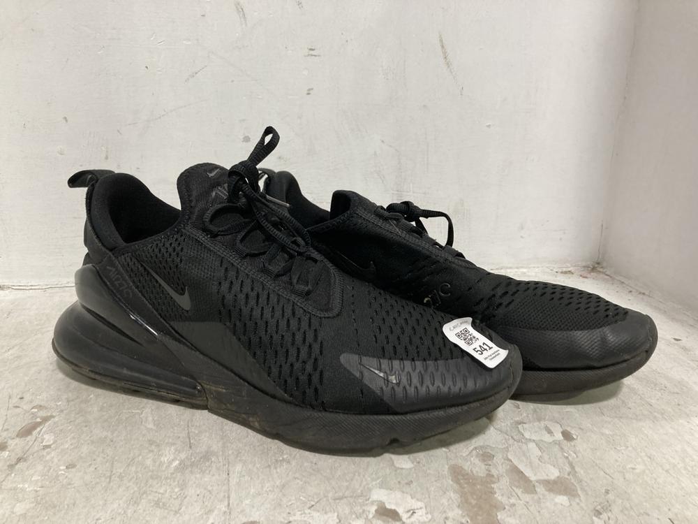 Lot 541  
            Chesterfield SR44 - Parcel Delivery Only 

                
NIKE AIR MAX 270 TRAINERS IN BLACK SIZE 11.5 UK (LOCATION: E1)