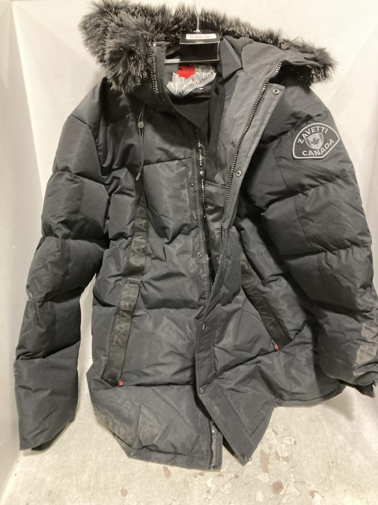 Lot 542  
            Chesterfield SR44 - Parcel Delivery Only 

                
ZAVETTI CANADA COAT IN BLACK SIZE XL (LOCATION: E1)