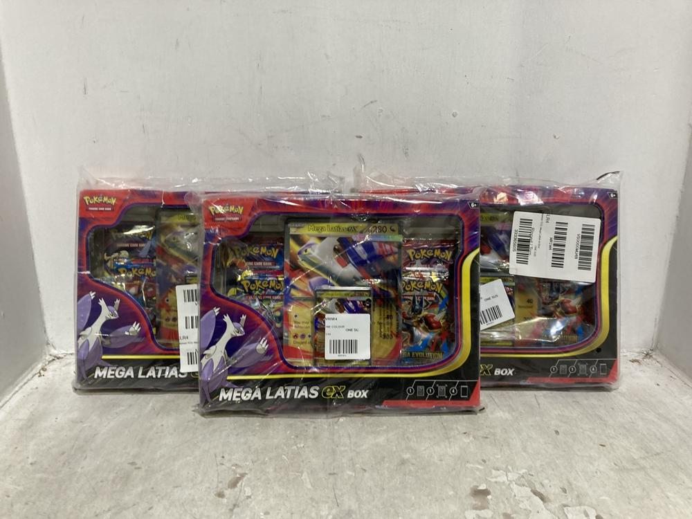 Lot 545  
            Chesterfield SR44 - Parcel Delivery Only 

                
3 X POKEMON MEGA LATIAS EX BOX (LOCATION: E1)