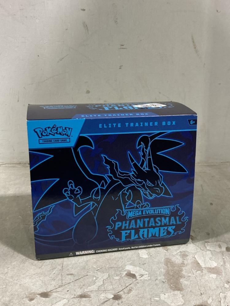 Lot 581  
            Chesterfield SR44 - Parcel Delivery Only 

                
POKEMON PHASMAL FLAMES ELITE BOX (LOCATION: E2)