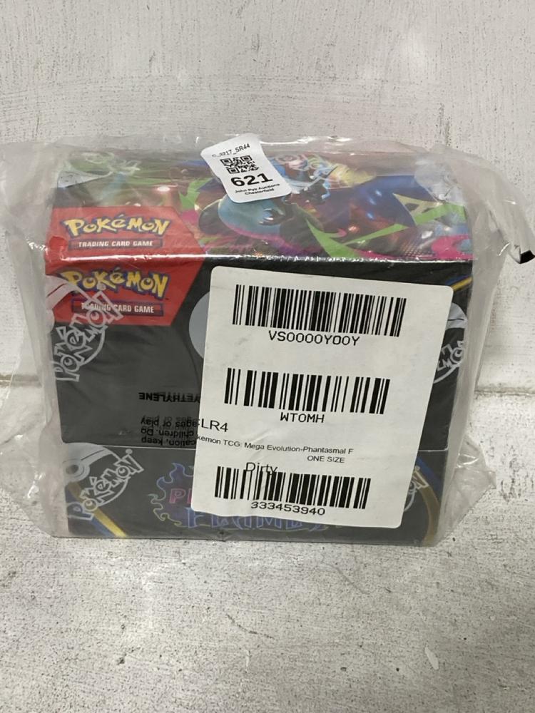 Lot 621  
            Chesterfield SR44 - Parcel Delivery Only 

                
POKEMON TCG MEGA EVOLUTION PHANTASMAL FLAMES (LOCATION: E3)