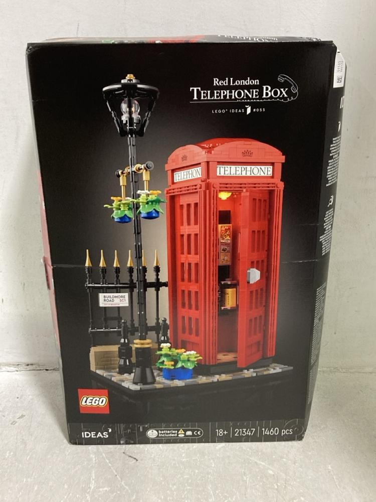 Lot 633  
            Chesterfield SR44 - Parcel Delivery Only 

                
LEGO RED LONDON TELEPHONE BOX (LOCATION: E4)