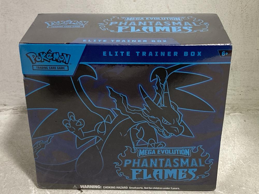 Lot 643  
            Chesterfield SR44 - Parcel Delivery Only 

                
POKEMON MEGA EVOLUTION PHANTOM FLAMES (LOCATION: E4)