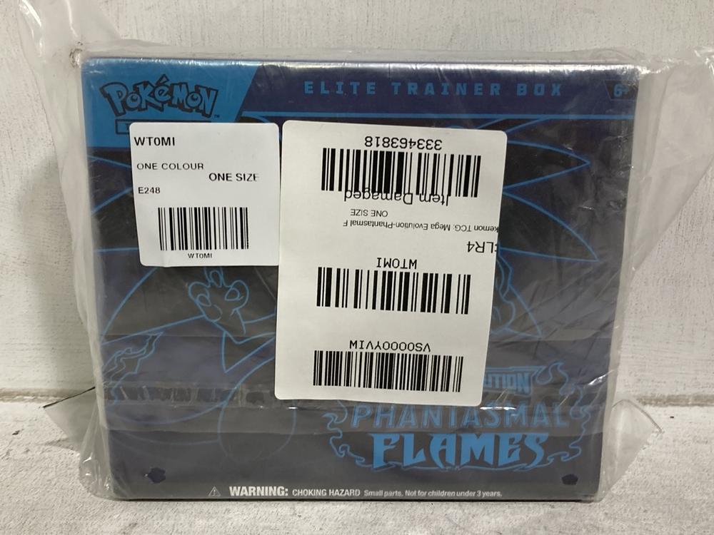 Lot 718  
            Chesterfield SR44 - Parcel Delivery Only 

                
POKEMON ELITE TRAINER BOX MEGA EVOLUTION PHANTASMAL FLAMES (LOCATION: E6)