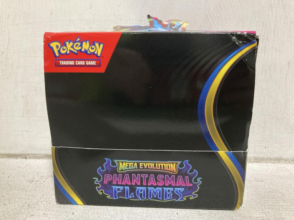 Lot 723  
            Chesterfield SR44 - Parcel Delivery Only 

                
POKEMON TCG MEGA EVOLUTION PHANTASMAL FLAMES (LOCATION: E6)