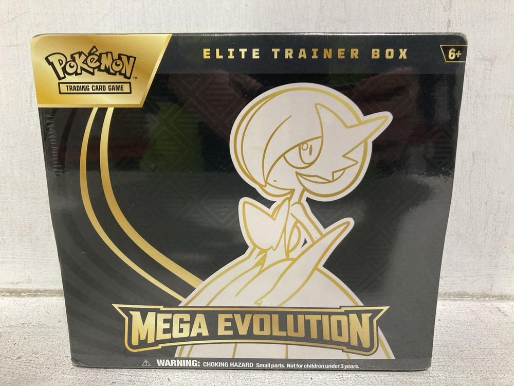 Lot 727  
            Chesterfield SR44 - Parcel Delivery Only 

                
POKEMON ELITE TRAINER BOX MEGA EVOLUTION (LOCATION: E6)
