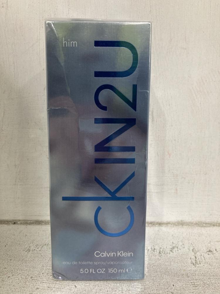 Lot 744  
            Chesterfield SR44 - Parcel Delivery Only 

                
CALVIN KLEIN CK IN 2U FOR HIM 150ML (LOCATION: E6)