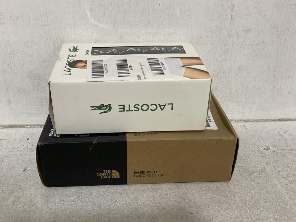 Lot 747  
            Chesterfield SR44 - Parcel Delivery Only 

                
2 X ASSORTED ITEMS TO INCLUDE THE NORTH FACE MENS EASY L/S CREW NECK SIZE LARGE (...