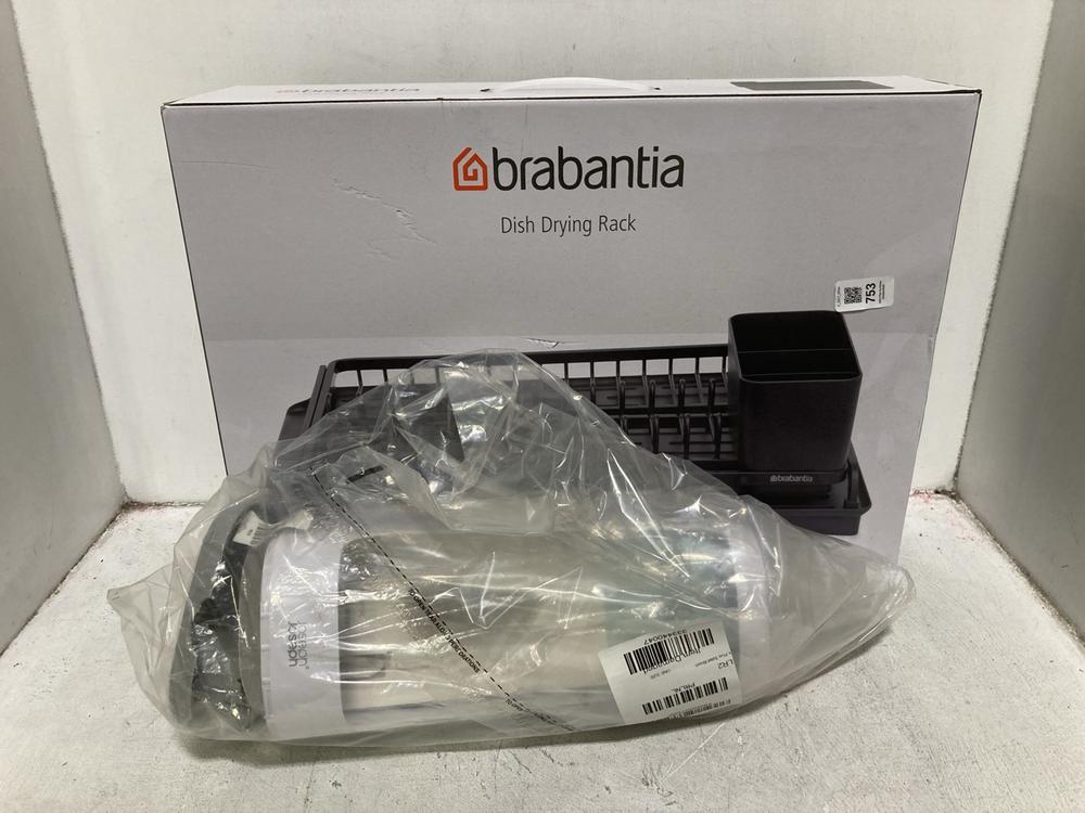 Lot 753  
            Chesterfield SR44 - Parcel Delivery Only 

                
2 X ASSORTED ITEMS TO INCLUDE BRABANTIA DISH DRYING RACK (LOCATION: E6)